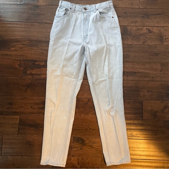 Levis Vintage 531 Made in Canada Jeans leather patch blue denim 90s 80 70 unisex - Picture 4 of 16